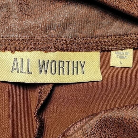 All Worthy Hunter McGrady The Ultimate Faux Leather Legging Sz L - Picture 5 of 9